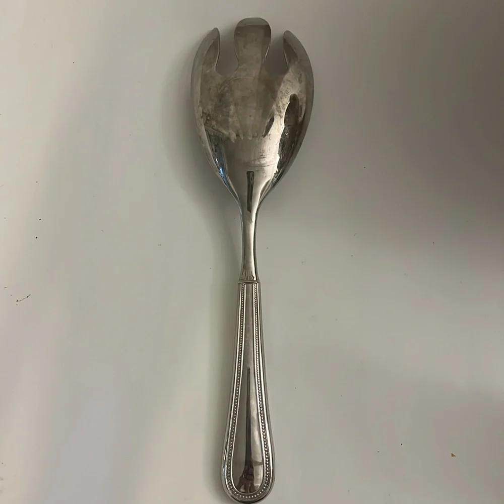 Elegant Silver Salad Server